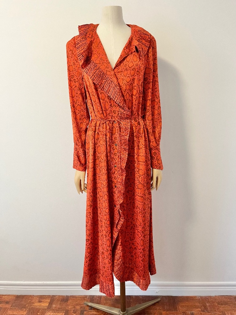 Printed wrap dress